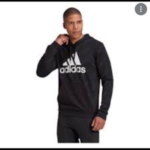 Adidas Essentials Sweatshirt Linear Pullover Hood French Terry Universal…